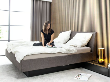 MIRIA 7 - Storage bed with upholstered headboard by Sudbrock Möbelhandwerk - view 2